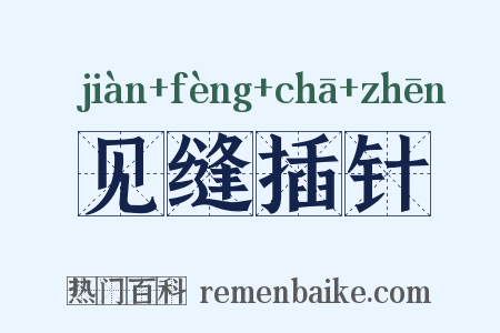见缝插针是什么意思的图片